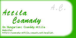 attila csanady business card